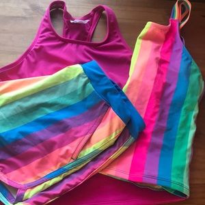 🔥 ( 2 for 14.00 ) Lands end size 14 girls tankini bathing suit